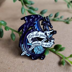 DnD D20 Pin badge - Dungeons and Dragons