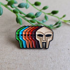 MF Doom Mask Enamel Pin badge