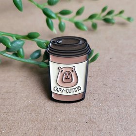 Funny Capybara Enamel Pin badge
