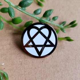 HIM Heartagram Enamel Pin badge