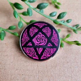 HIM Heartagram Enamel Pin badge