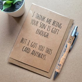 Funny Rude Card from Son