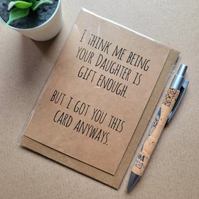 Funny Rude Card from Daughter 