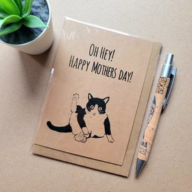 Funny Cat Mothers Day Card