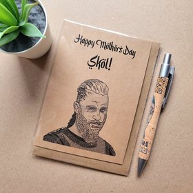 Funny Vikings Mothers day Card