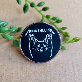 Metallica Cat Enamel Pin badge