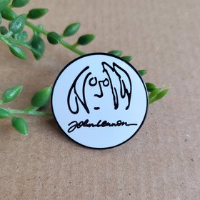 John Lennon Enamel pin badge