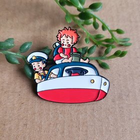Ponyo Boat Enamel Pin badge