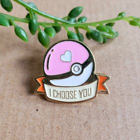 Pokemon I Choose You Enamel Pin Badge