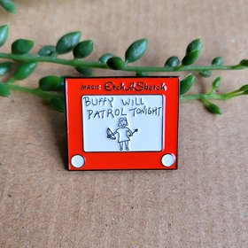 Buffy Enamel Pin Badge - Buffy will patrol tonight