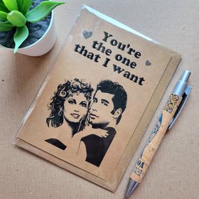 Funny Grease Valentines Card