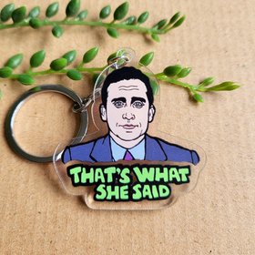 The Office Michael Scott Keyring