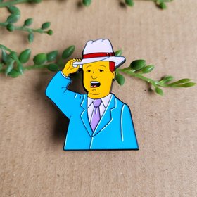 King of the Hill enamel pin badge