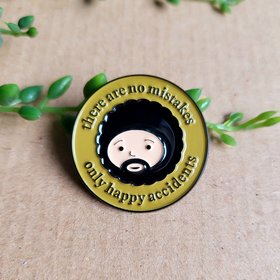 Bob Ross Enamel Pin badge