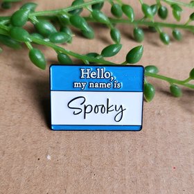 X Files name badge Enamel Pin badge