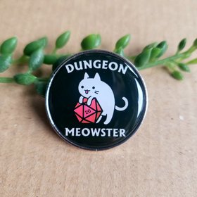 Dungeon Master Cat Pin badge