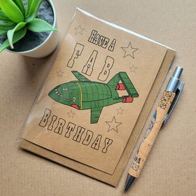 Thunderbirds T2 Birthday Card 