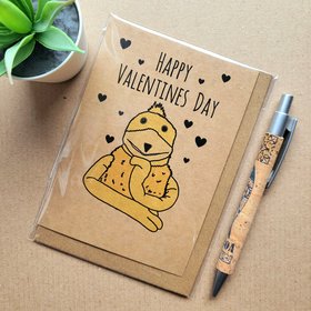 Flat Eric 1990s Valentines card