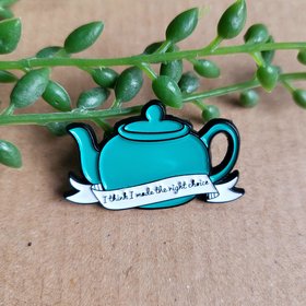 The Office Teapot Enamel Pin badge