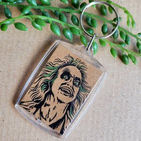 Beetlejuice Keyring