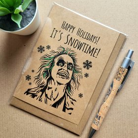 Beetlejuice Christmas Card