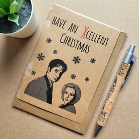 X Files Christmas card
