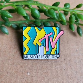 MTV music enamel pin badge