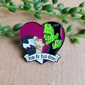 Bride of Frankenstein Enamel Pin badge