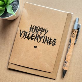 Gothic Death Metal Valentines Card