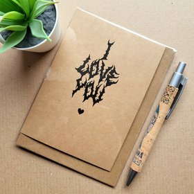 Gothic Death Metal I Love You Card