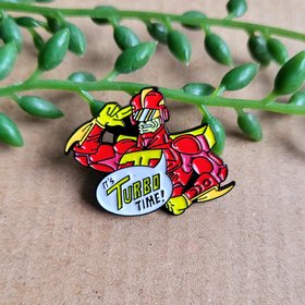 Turbo Man Enamel Pin badge