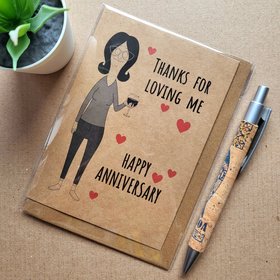 Funny Bobs Burgers Anniversary Card