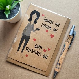 Funny Bobs Burgers Valentines Card