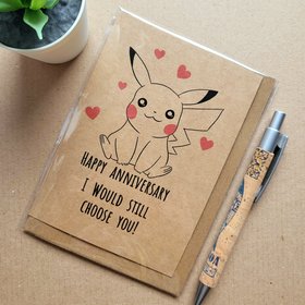 Pokemon Anniversary Card - I would still choose you