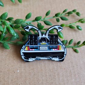 Back to the Future DeLorean Enamel Pin badge