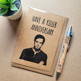 Funny Dexter Anniversary Card