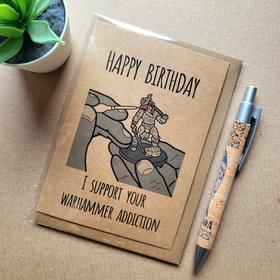 Funny Warhammer Birthday Card