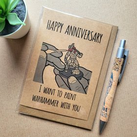 Funny Warhammer Anniversary Card