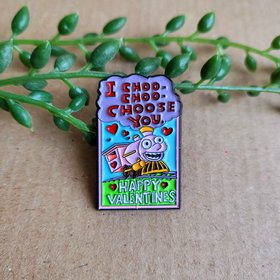 Simpsons Valentines Pin Badge
