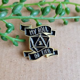 D20 Enamel Pin badge - Natural 1