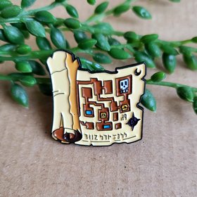 Zelda Map Enamel Pin badge