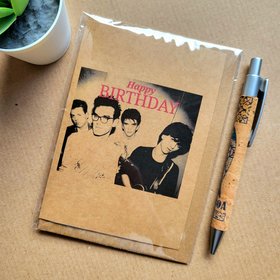 The Smiths Birthday Card  featuring The Smiths album cover with Morrissey and the other band members, text reads 'Happy Birthday'.