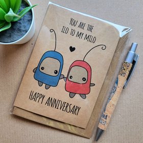 Ilomilo Anniversary card. Video game anniversary card.