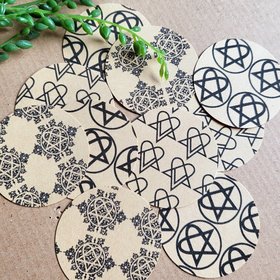 HIM Heartagram Gift Wrap Stickers