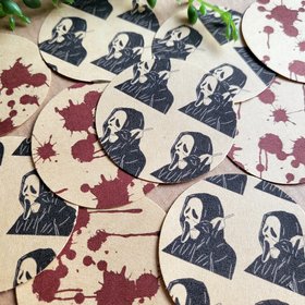 Scream Ghostface Gift Wrap Stickers