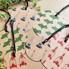 Thunderbirds Gift Tags