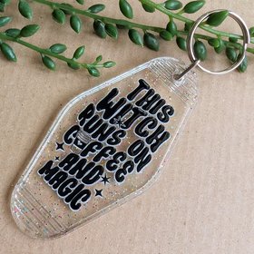 Witch Coffee and Magic Keyring