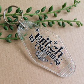 Witch in Training Keyring