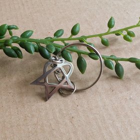 Heartagram HIM Keyring