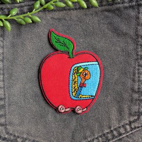 Richard Scarry Lowly Worm Iron-on Patch